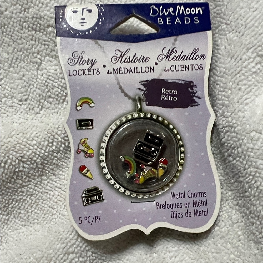 Blue Moon Beads Story Locket with Metal Charms